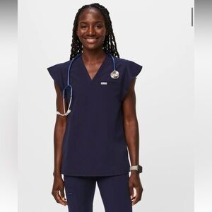 Navy Blue Scrubs Set